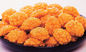 Alimentos friáveis fritados petisco da mistura do biscoito do arroz dos pimentões do sabor do queijo