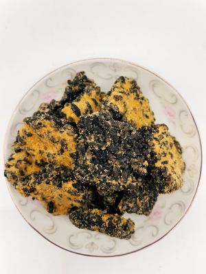 Guoba dourado preto gema de ovo salgada e fio de porco sabor arroz biscoito mistura arroz crocante crosta de arroz frito
