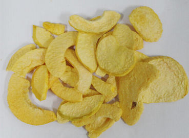 O fruto liofilizado dietético, amarela microplaquetas secadas do pêssego 0.3-0.5% ácidos cítricos