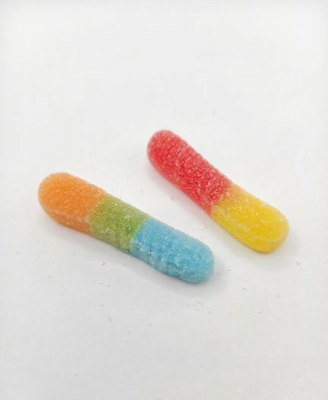 Caterpillar Custom Soft Candy 20g*20pcs Tamanho da embalagem Saúde Ursinho gomoso Snacks de frutas Para lanches de crianças