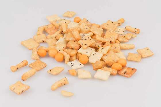 Mistura de Bolacha de Arroz com Sabor de Pimenta Certificada BRC com Amendoim - Snack Munchines