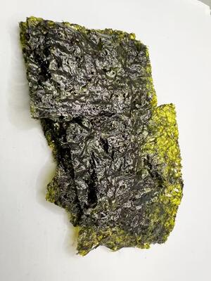 Snacks de Alga Marinha Tostada com Sabor de Sal Marinho - Mistura de Snack Saudável Sem Glúten e Baixo Teor de Gordura