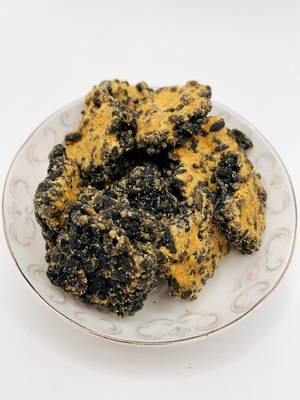 Guoba dourado preto gema de ovo salgada e fio de porco sabor arroz biscoito mistura arroz crocante crosta de arroz frito