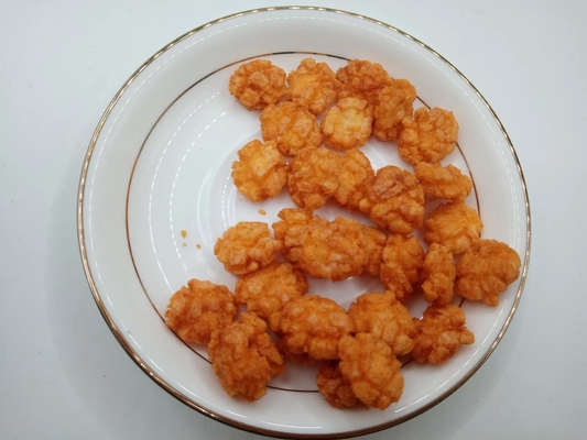 Mini biscoitos de arroz frito