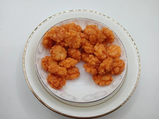 Mini biscoitos de arroz frito
