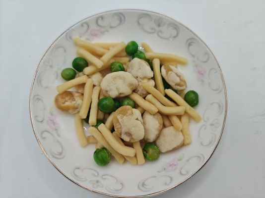Snack Saudável de Camarão Misto Assado com Sal e Fatias de Feijão