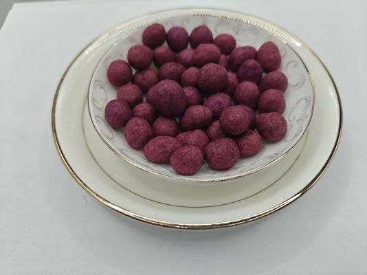 Amendoins de batata doce roxo crocante