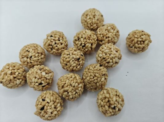 Embalagem a granel de bolinhos de arroz com nozes e alta proteína