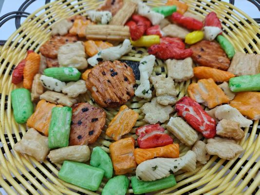 Embalagem de variedades de biscoitos de arroz misturados Embalagem a granel