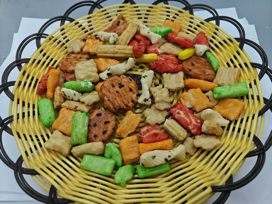 Embalagem de variedades de biscoitos de arroz misturados Embalagem a granel