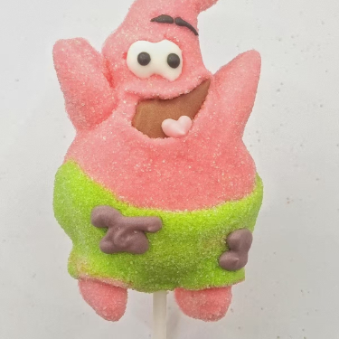 Pirulitos de Marshmallow com Personagens de Desenhos Animados