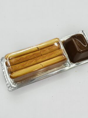 Batatas Fritas com Chocolate Gourmet com 22% de Sólidos de Cacau e Sal Rosa do Himalaia em Embalagem Dupla com Selagem