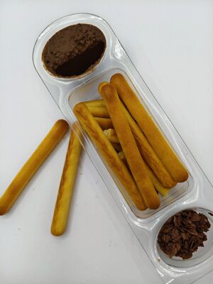 Batatas Fritas com Chocolate Gourmet com 22% de Sólidos de Cacau e Sal Rosa do Himalaia em Embalagem Dupla com Selagem