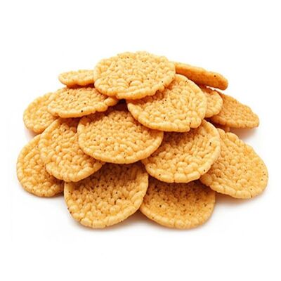 Mistura de biscoitos de arroz de sabor doce e picante com textura crocante e disponibilidade OEM