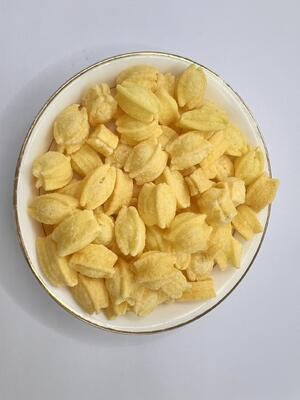 Snacks de arroz tufado com sabor limão