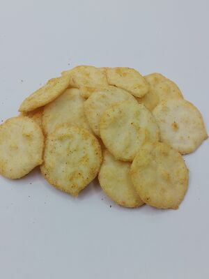 Bolinhos de arroz de qualidade superior com textura leve e crocante embalados individualmente para o seu frescor