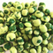 Alimentos amarelos de Fried Coated Green Peas Snack do sabor do Wasabi do vegetariano por atacado popular