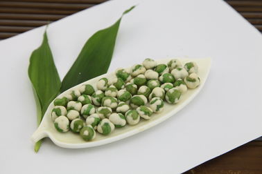 Snack de ervilhas verdes revestidas com sabor de sal marinho Snack OEM com certificado BRC