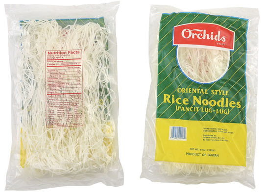 Macarronetes orientais da farinha de arroz do estilo das orquídeas, nutrições completas frescas dos macarronetes de arroz