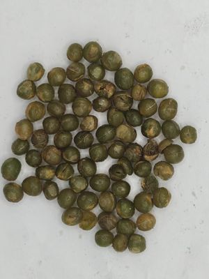 Amêndoas de soja verdes em infusão de alho preto