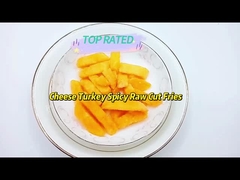 Turquia de queijo picante batatas fritas cruas cortadas