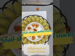 Snacks em forma de caracol