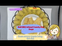 Ousados batidos de arroz crocante com infusão de churrasco para os amantes de lanches saborosos